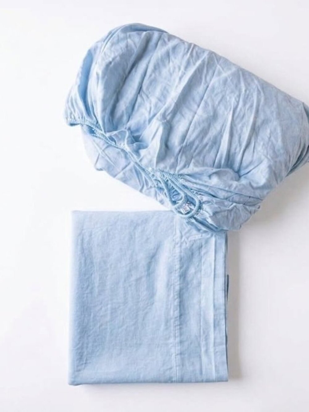 Brooklinen Premium Light Blue King Sheet Set (1 Fitted & 1 Flat Sheet) – NO SHAM